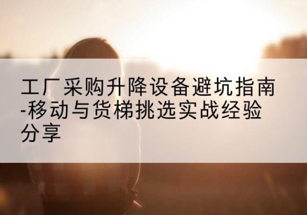 陆川移动式升降机怎么选-工厂采购升降设备避坑指南-移动与货梯挑选实战经验分享